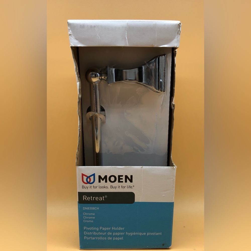 Moen DN8308CH Retreat Pivoting Paper Holder (Chrome)